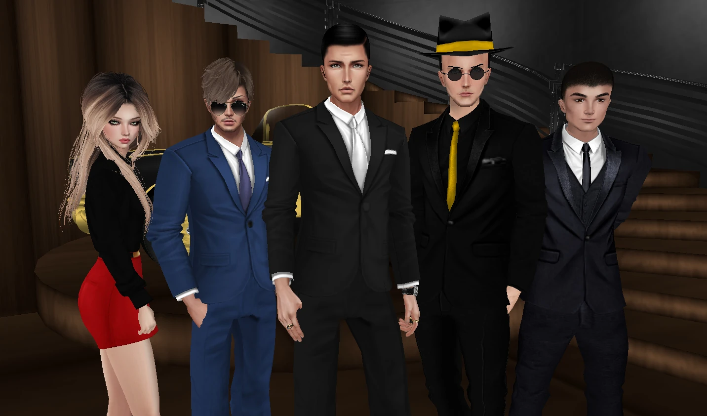 The staff of the Majestic Casino.